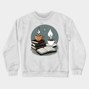 coffee and books Crewneck Sweatshirt